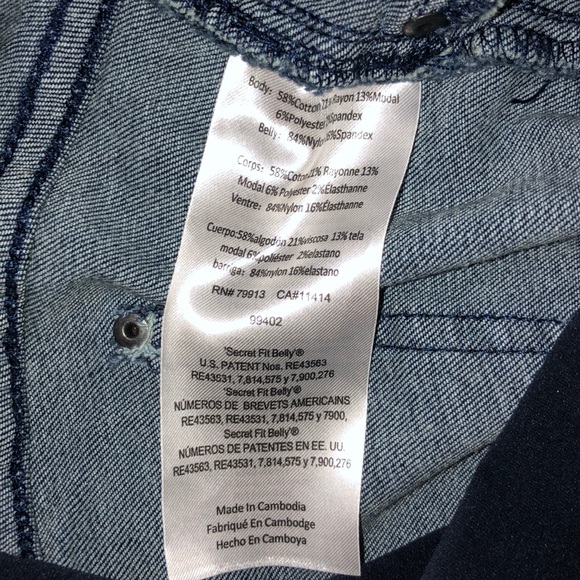 INDIGO BLUE Belly Stretch Ankle Maternity Jeggings - Picture 8 of 9